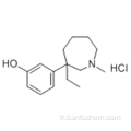 Phénol, chlorhydrate de 3- (3-éthylhexahydro-1-méthyl-1H-azépine-3-yl) - CAS 59263-76-2